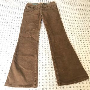 Brown bootcut jeans